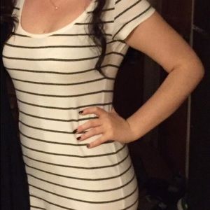 H&M body con t shirt dress